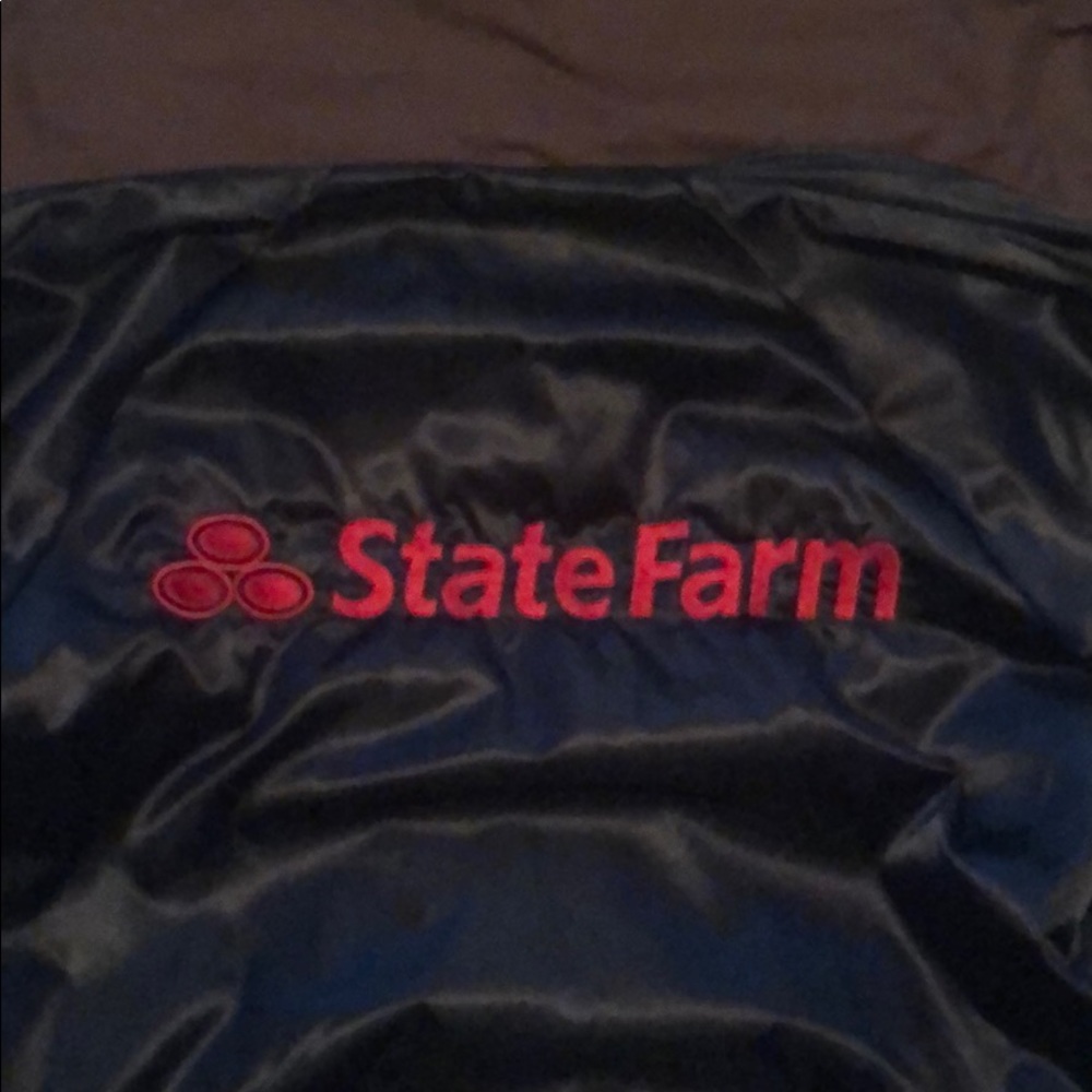 State Farm bomber jacket. Black